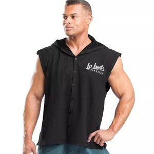 Men’s Graphic Hoodie Button Down Tank